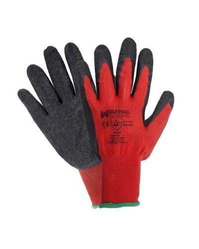 Guantes Latex / Nylon Gripflex Con Colgador Talla 8" (Par)