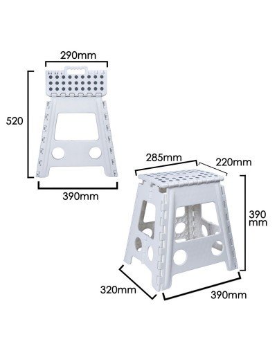 Taburete Plegable 29x22x39 cm.