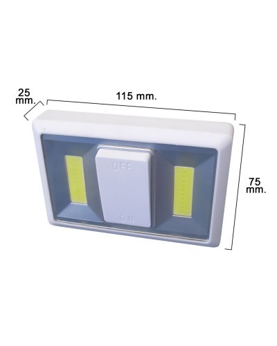 Luz Led Para Pared Con Interruptor (Fijación Mediante Pegatina, Iman o Tornillos)