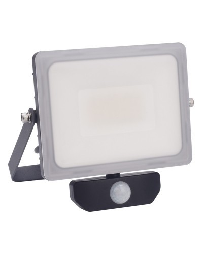 Foco Led Plano 30 Watt. Luz Blanca 4000º K IP 65 2400 Lumenes Con Sensor de Presencia