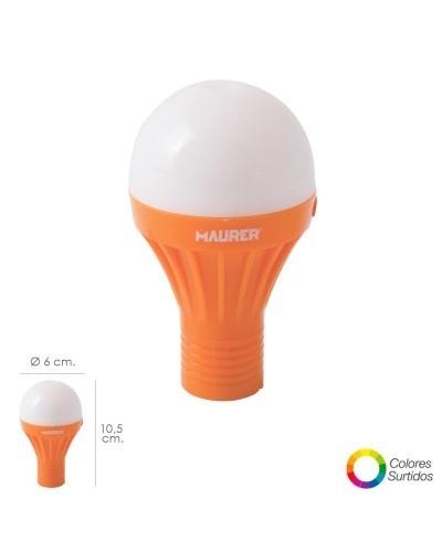 Linterna Led Forma de Bombilla 1 W.Con Iman en la Base