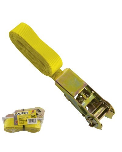Cinta Amarre Con Ratchet Ancho 25 mm. x Longitud 4 Metros. 1 Pieza