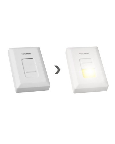 Luz Led Para Pared 400 Lumenes Con Interruptor Deslizante. Funciona con 4 pilas AAAA (No incluidas)