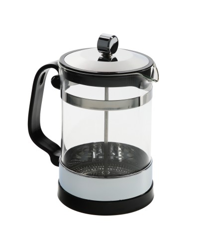 Cafetera Francesa De Cristal Y Acero Inoxidable, Con Embolo, Capacidad De 800 ml