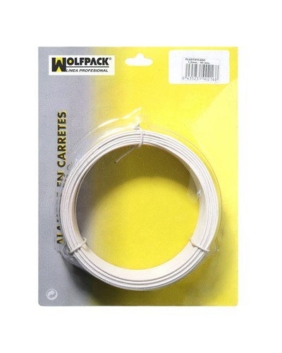 Alambre Plastificado 1,2 mm. Blanco (Rollo 50 metros)