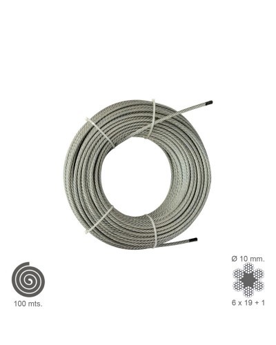 Cable Galvanizado  10 mm. (Rollo 100 Metros) No Elevacion