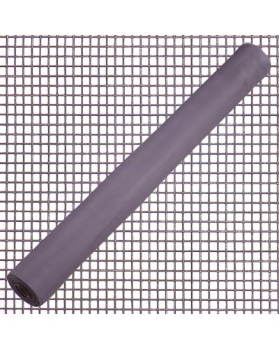 Tela Mosquitera Fibra Vidrio Gris 18x16/120 cm. Rollo 50 metros.