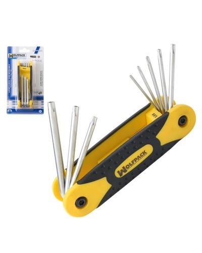 Juego Llaves Torx Plegable  8 Piezas Inviolable