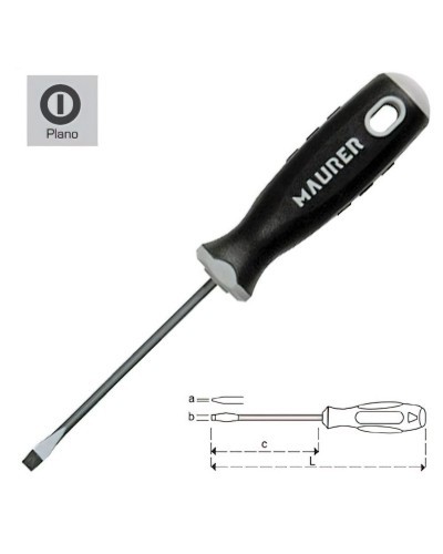 Destornillador Maurer Estampado 1,2x8,0x200 mm.