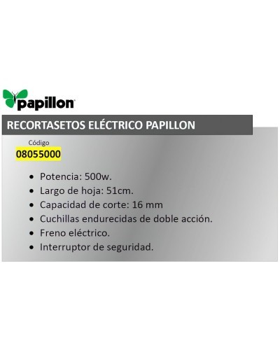 Recortasetos Papillon 500 w. Hoja 510 mm.