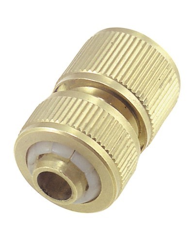 Conector Manguera Laton 3/4 Con Stop