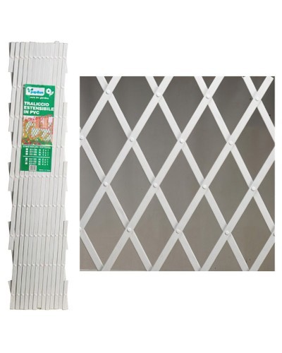 Celosia Pvc Blanca Extensible 2x1 metros.