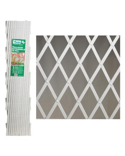 Celosia Pvc Blanca Extensible 4x1 metros.