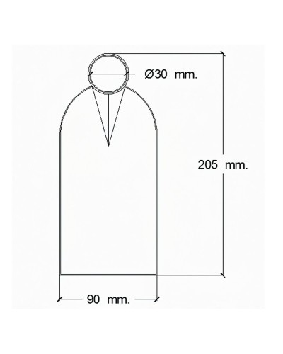 Azada Forjada Sin Mango 207/ 475 Gramos