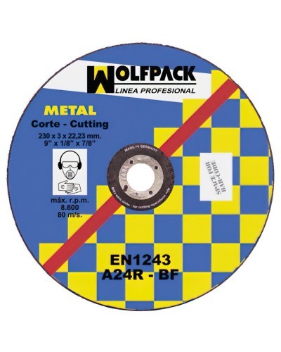 Disco Corte Abrasivo Metal 300x3,0x30 mm.