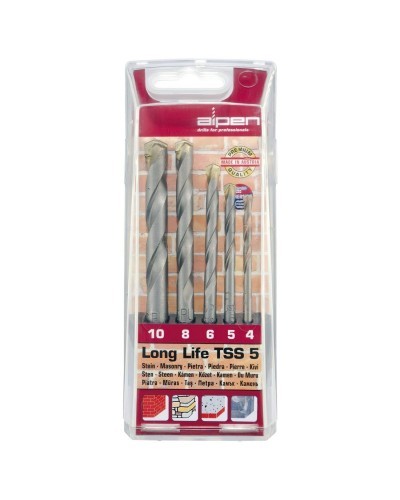 Estuche Brocas Alpen Widia Long Life 5 Piezas