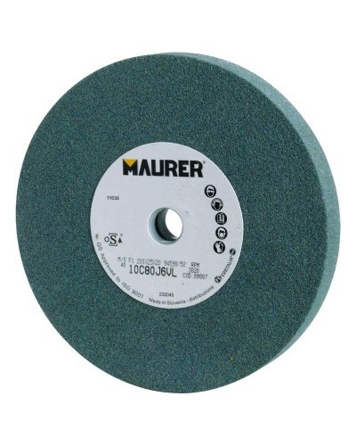 Muela Maurer Carburo De Silicio 200x25x20 mm. Grano 80