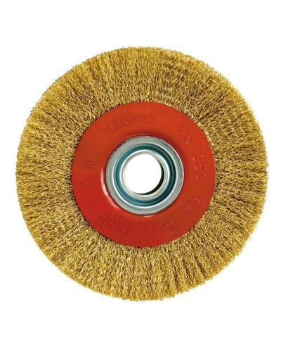 Cepillo Acero Latonado Circular Ø 100x17 mm.