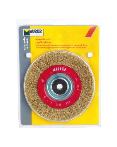 Cepillo Acero Latonado Circular Ø 150x29 mm.