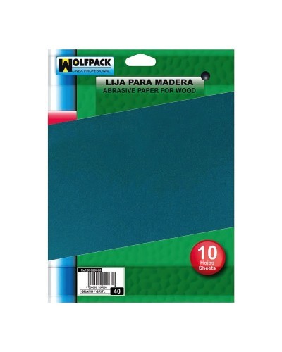 Lija Madera Grano 150 (Pack 10 pliegos)