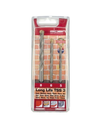 Estuche Brocas Alpen Widia Long Life 3 Piezas