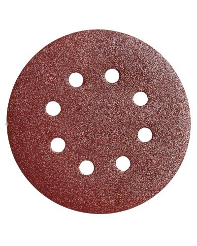 Lija recambio velcro disco Ø 125 mm. con agujeros grano 40 (10 Piezas)