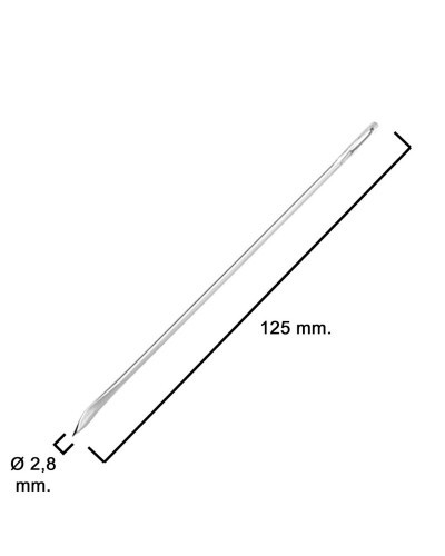 Aguja Saquera Curva Nº 5   2,5x125 mm.
