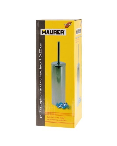 Escobillero Maurer Wc Suelo Inoxidable