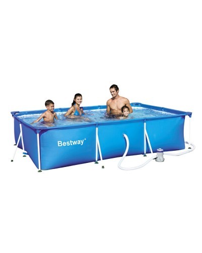 Piscina Rectangular Con Depuradora 300x200x66 cm.