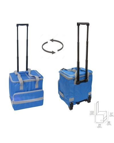 Nevera Bolsa Termica 38 Litros Azul Trolley