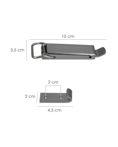Cierre Caja Con Enganche Plano 100 mm. (Caja 25 unidades)