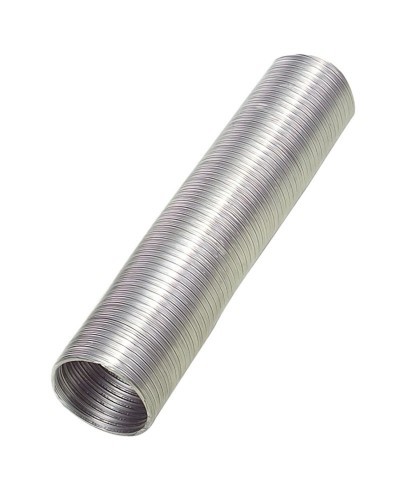 Tubo Aluminio Compacto Gris Ø 125 mm. / 5 metros