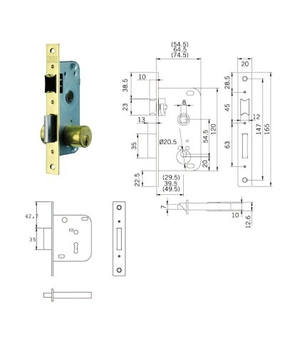 Cerradura Tesa 2003-hl/30