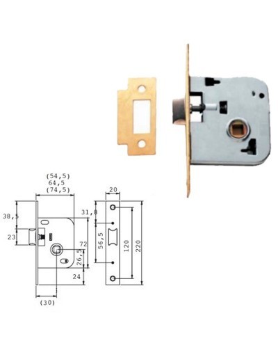 Cerradura Tesa 2005-HL/30