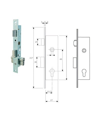 Cerradura Tesa 2206-hz/15