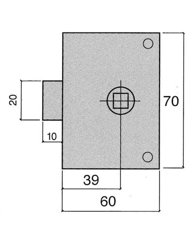 Picaporte Ucem 234-hz/60