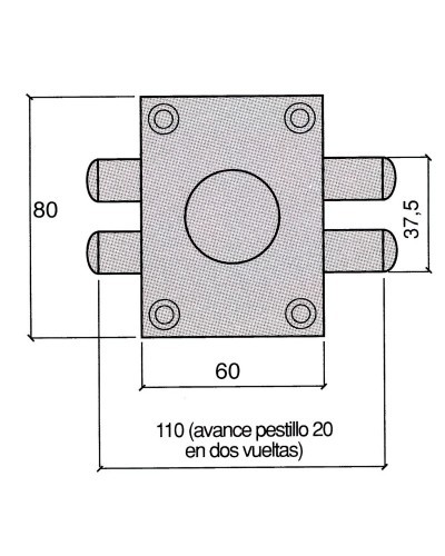 Cerradura Ucem 4111-hb/60