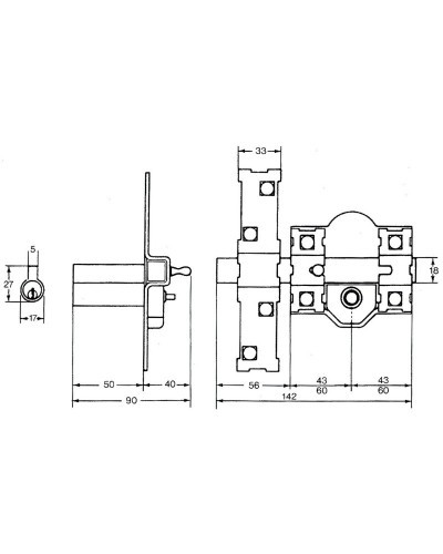 Cerrojo Fac 301-r/ 80-p