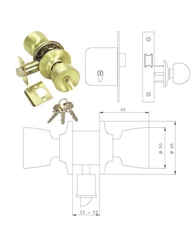 Pomo Tesa  3520-lm/50