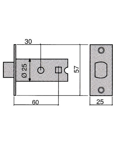 Picaporte Ucem 3100-n/ 60  La