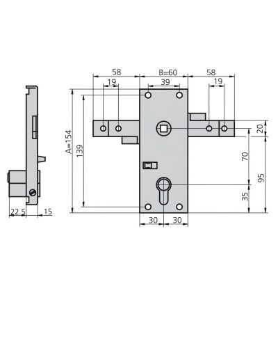 Cerradura Cvl 11b  Puertas Basculantes