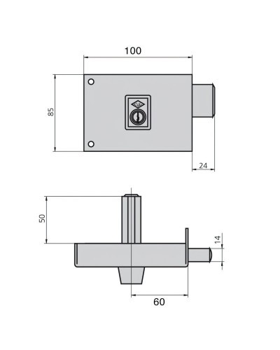 Cerradura Cvl 124a/ 10/he Izquierda