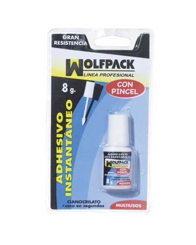 Pegamento Ciano Acrilato Wolfpack 8 Gramos Con Pincel