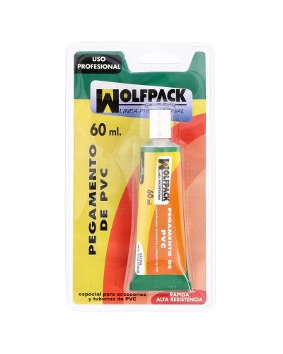 Pegamento PVC Wolfpack  60 ml.