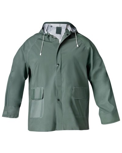 Traje de Agua Impermeable Verde Pvc     Talla 7-L