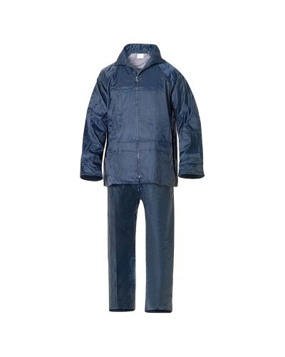 Traje de Agua Impermeable Azul Nylon    Talla 8-XL