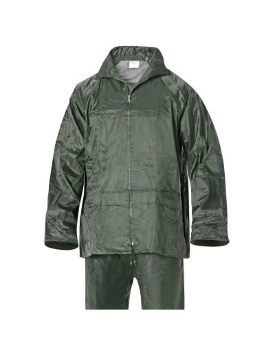 Traje de Agua Impermeable Verde Nylon    Talla 7-L