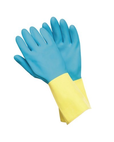 Guantes Neopreno / Latex Bicolor Talla  S (Par)