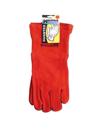 Guantes Soldar Denso Rojo Largo (Par)