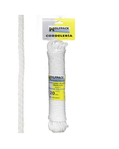 Cuerda Trenzada Plástico Blanca (Madeja 20 m.)